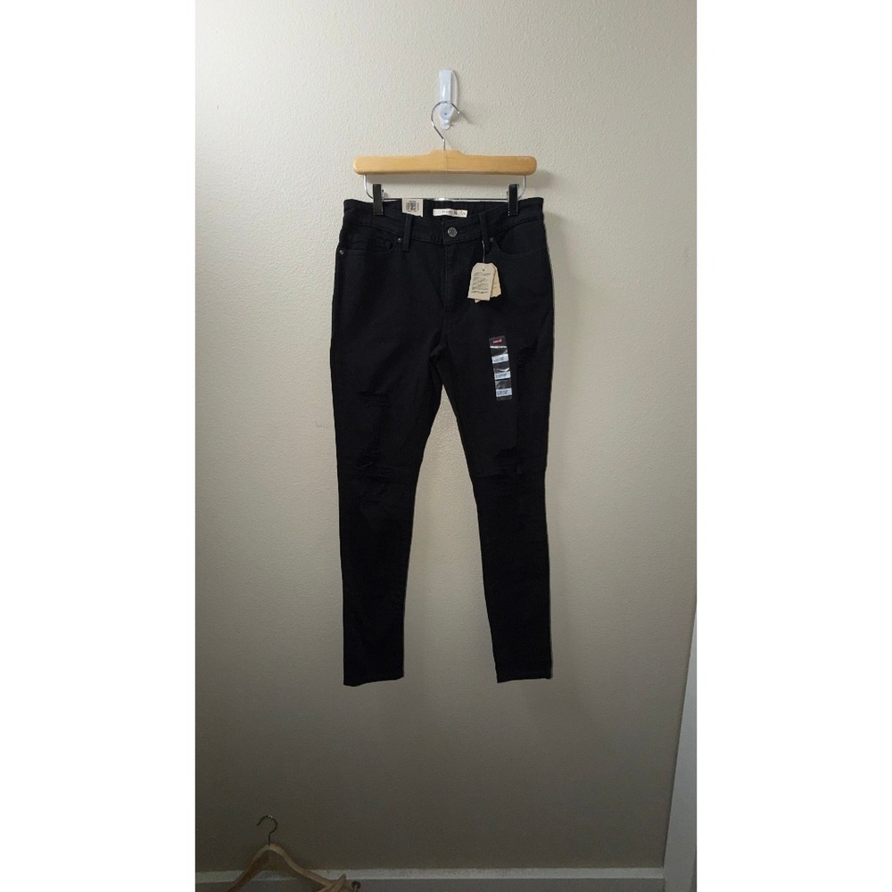 NEW Women's Black Levi's 711 Skinny Jeans Size 8 (W29 L30)